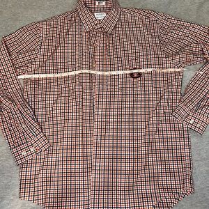 Auburn Univeristy (AU) Checkered Button Down with  Embroidered Logo
